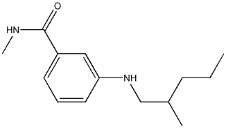 N-methyl-3-[(2-methylpentyl)amino]benzamide Struktur