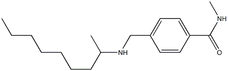 N-methyl-4-[(nonan-2-ylamino)methyl]benzamide Struktur