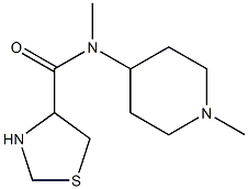 N-methyl-N-(1-methylpiperidin-4-yl)-1,3-thiazolidine-4-carboxamide Struktur