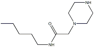 N-pentyl-2-(piperazin-1-yl)acetamide Struktur