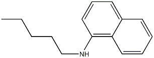 N-pentylnaphthalen-1-amine Struktur