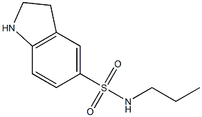 N-propyl-2,3-dihydro-1H-indole-5-sulfonamide Struktur