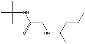 N-tert-butyl-2-(pentan-2-ylamino)acetamide Struktur