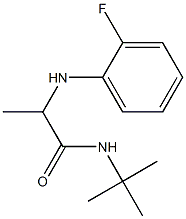 N-tert-butyl-2-[(2-fluorophenyl)amino]propanamide Struktur