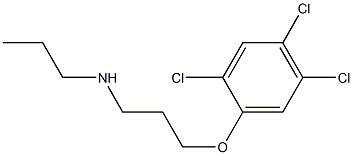 propyl[3-(2,4,5-trichlorophenoxy)propyl]amine Struktur