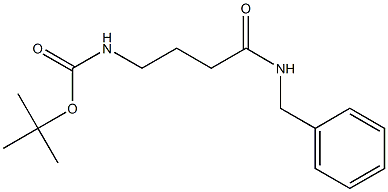 tert-butyl 4-(benzylamino)-4-oxobutylcarbamate Struktur