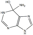 1H-Purin-6-ol,  6-amino-6,9-dihydro- Struktur