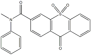 N-methyl-9-oxo-N-phenyl-9H-thioxanthene-3-carboxamide 10,10-dioxide Struktur