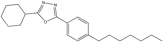 2-cyclohexyl-5-(4-heptylphenyl)-1,3,4-oxadiazole Struktur