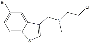 N-[(5-bromo-1-benzothien-3-yl)methyl]-2-chloro-N-methylethanamine Struktur