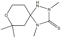 2,4,7,7-tetramethyl-8-oxa-1,2,4-triazaspiro[4.5]decane-3-thione Struktur