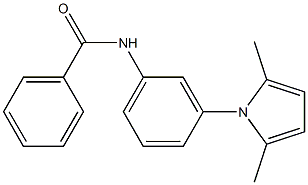 N-[3-(2,5-dimethyl-1H-pyrrol-1-yl)phenyl]benzamide Struktur