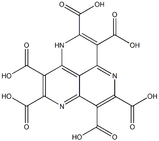 1H-pyrido[2,3,4-de][1,6]naphthyridine-2,3,5,6,8,9-hexacarboxylic acid Struktur