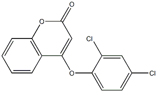 4-(2,4-dichlorophenoxy)-2H-chromen-2-one Struktur