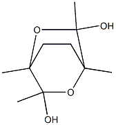 1,3,4,6-tetramethyl-2,5-dioxabicyclo[2.2.2]octane-3,6-diol Struktur