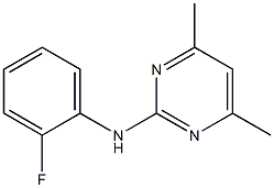 N-(4,6-dimethyl-2-pyrimidinyl)-N-(2-fluorophenyl)amine Struktur