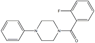 1-(2-fluorobenzoyl)-4-phenylpiperazine Struktur