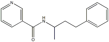 N-(1-methyl-3-phenylpropyl)nicotinamide Struktur