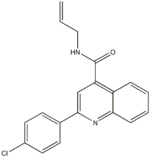 2-(4-chlorophenyl)-N-prop-2-enylquinoline-4-carboxamide Struktur