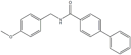 N-(4-methoxybenzyl)[1,1'-biphenyl]-4-carboxamide Struktur