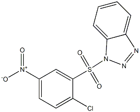 1-({2-chloro-5-nitrophenyl}sulfonyl)-1H-1,2,3-benzotriazole Struktur