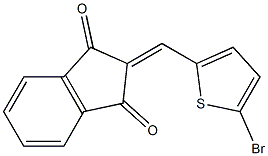 2-[(5-bromo-2-thienyl)methylene]-1H-indene-1,3(2H)-dione Struktur