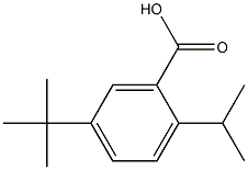 5-tert-butyl-2-isopropylbenzoic acid Struktur