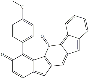 6-(4-methoxyphenyl)diindeno[1,2-b:2,1-e]pyridine-5,7-dione Struktur