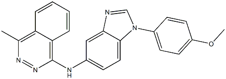 N-[1-(4-methoxyphenyl)-1H-benzimidazol-5-yl]-4-methyl-1-phthalazinamine Struktur