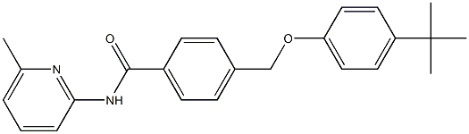 4-[(4-tert-butylphenoxy)methyl]-N-(6-methyl-2-pyridinyl)benzamide Struktur