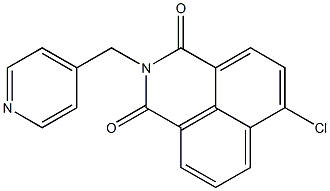 6-chloro-2-(4-pyridinylmethyl)-1H-benzo[de]isoquinoline-1,3(2H)-dione Struktur