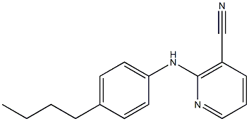 2-(4-butylanilino)nicotinonitrile Struktur