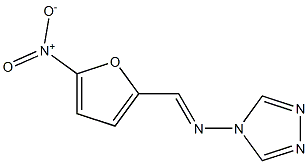 4-[({5-nitro-2-furyl}methylene)amino]-4H-1,2,4-triazole Struktur