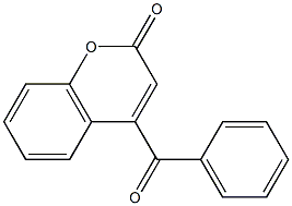 4-benzoyl-2H-chromen-2-one Struktur