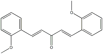 1,5-bis(2-methoxyphenyl)-1,4-pentadien-3-one Structure