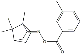 1,7,7-trimethylbicyclo[2.2.1]heptan-2-one O-(3-methylbenzoyl)oxime Struktur