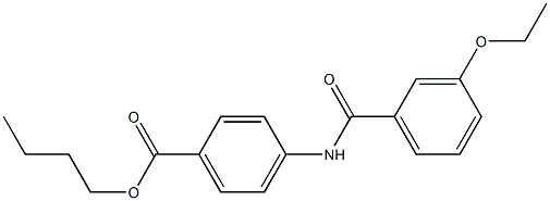 butyl 4-[(3-ethoxybenzoyl)amino]benzoate Struktur