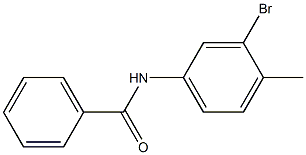 N-(3-bromo-4-methylphenyl)benzamide Struktur