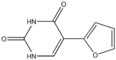 5-(2-furyl)-2,4(1H,3H)-pyrimidinedione Struktur