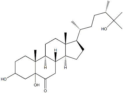 3,5,25-Trihydroxyergostan-6-one Struktur