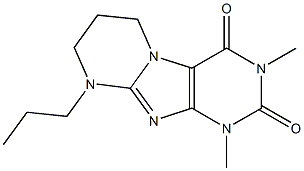 1,3-dimethyl-9-propyl-6,7,8,9-tetrahydropyrimido[2,1-f]purine-2,4(1H,3H)-dione Struktur