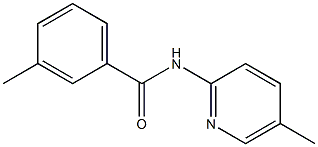 3-methyl-N-(5-methyl-2-pyridinyl)benzamide Struktur