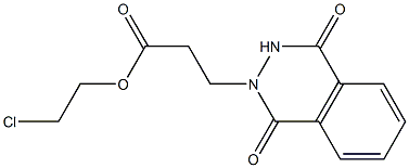 2-chloroethyl 3-(1,4-dioxo-3,4-dihydro-2(1H)-phthalazinyl)propanoate Struktur