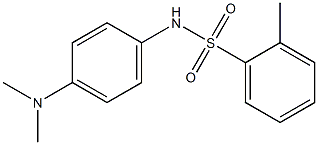 N-[4-(dimethylamino)phenyl]-2-methylbenzenesulfonamide Struktur