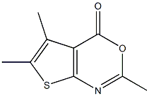 2,5,6-trimethyl-4H-thieno[2,3-d][1,3]oxazin-4-one Struktur