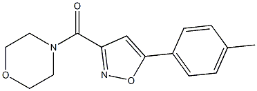 4-{[5-(4-methylphenyl)-3-isoxazolyl]carbonyl}morpholine Struktur