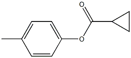 4-methylphenyl cyclopropanecarboxylate Struktur