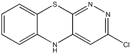 3-chloro-5H-pyridazino[3,4-b][1,4]benzothiazine Struktur