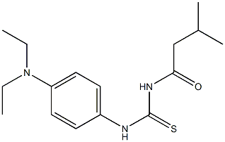 N-[4-(diethylamino)phenyl]-N'-(3-methylbutanoyl)thiourea Struktur