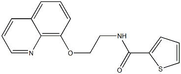 N-[2-(8-quinolinyloxy)ethyl]-2-thiophenecarboxamide Struktur